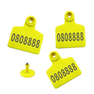 TPU Two Pieces Farm Cattle Ear Tags With Laser Printing